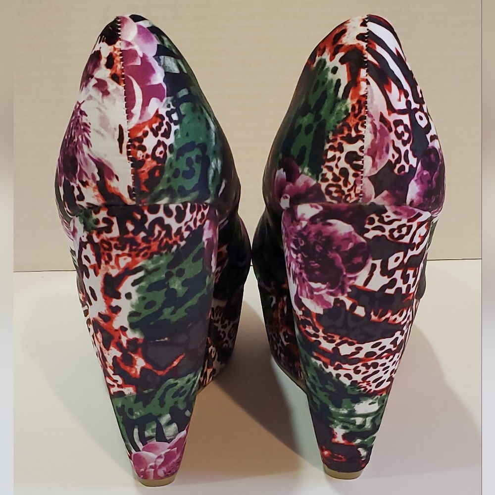 Call It Spring Poinsette Multi-Color Platform Wed… - image 7